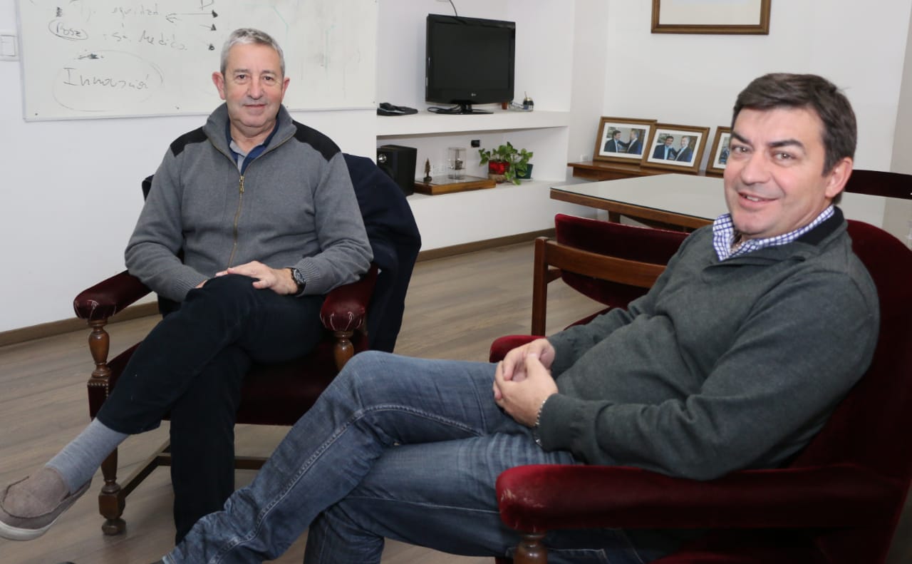 De Marchi y Cobos en el Despacho Municipal