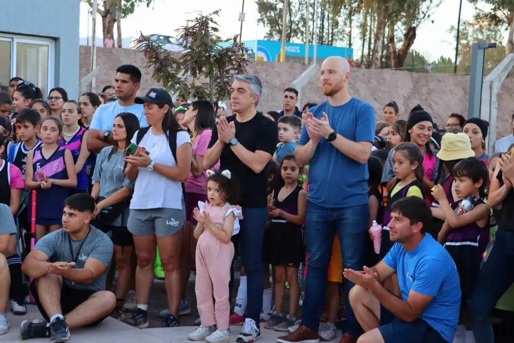 Bragagnolo y Allasino en la inauguración