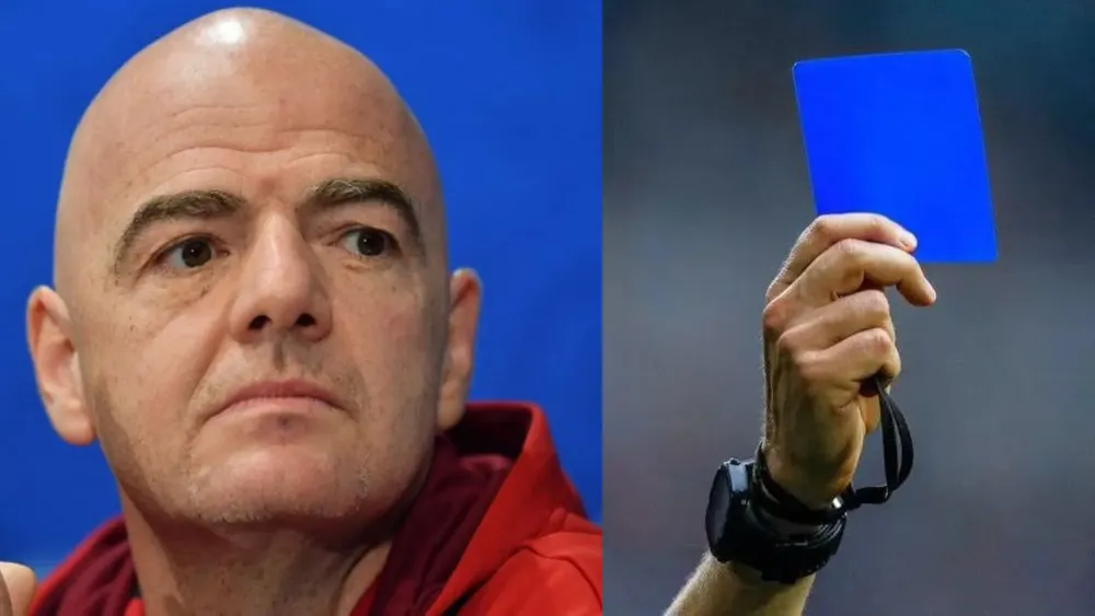 Infantino, rechaza la implementación de la tarjeta azul en el fútbol