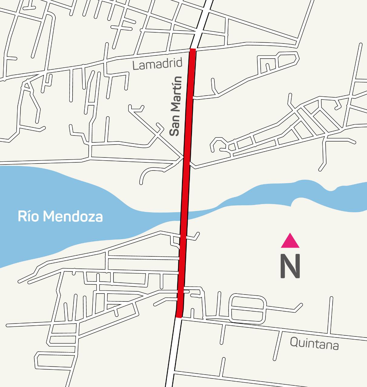 Corte programado Ruta 15