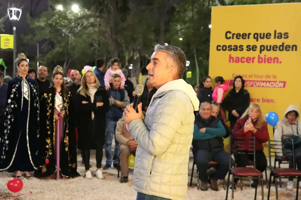 Bragagnolo inauguró una nueva plaza en Luján de Cuyo