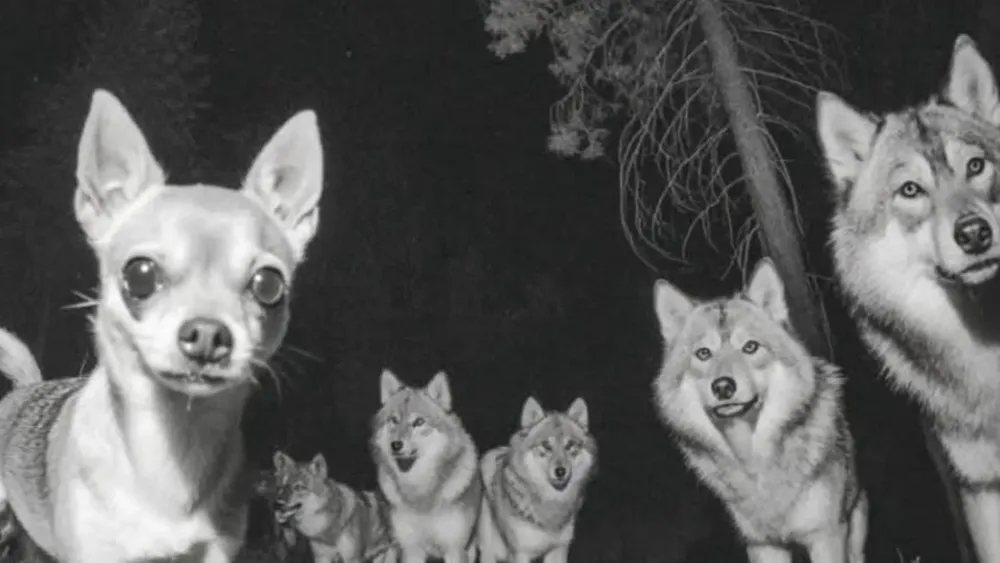 Chiguagua con Lobos