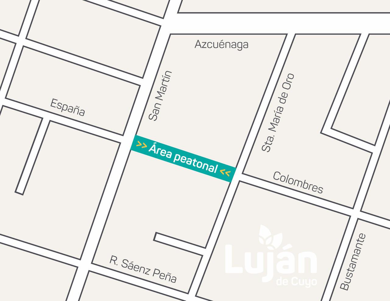Calle Colombres área peatonal