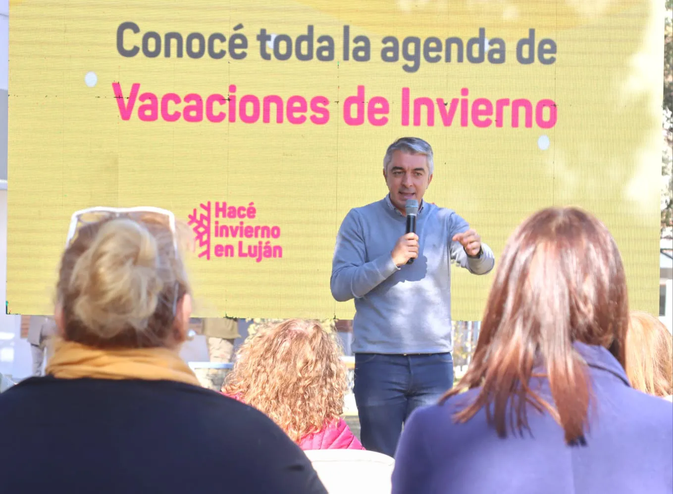 Sebastián Bragagnolo en la presentación de la Vacaciones de Invierno 2023