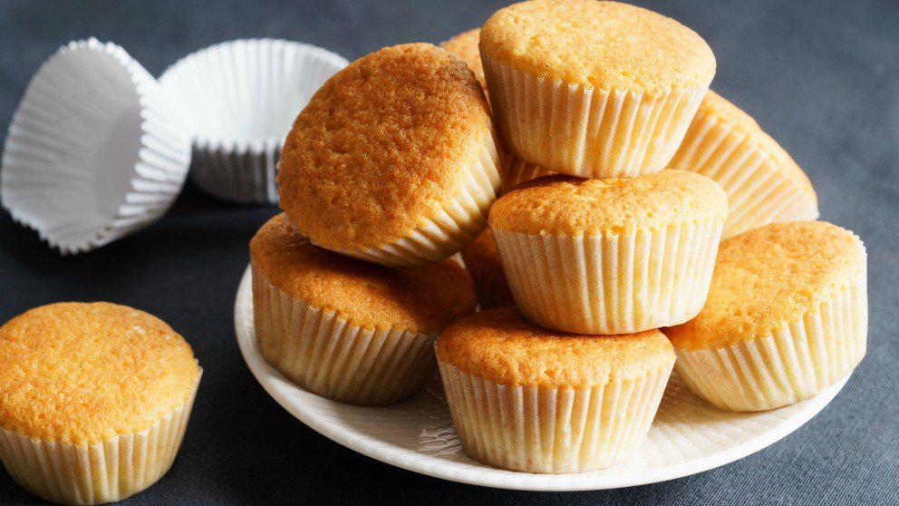 Receta de muffins de vainilla en 4 simples pasos