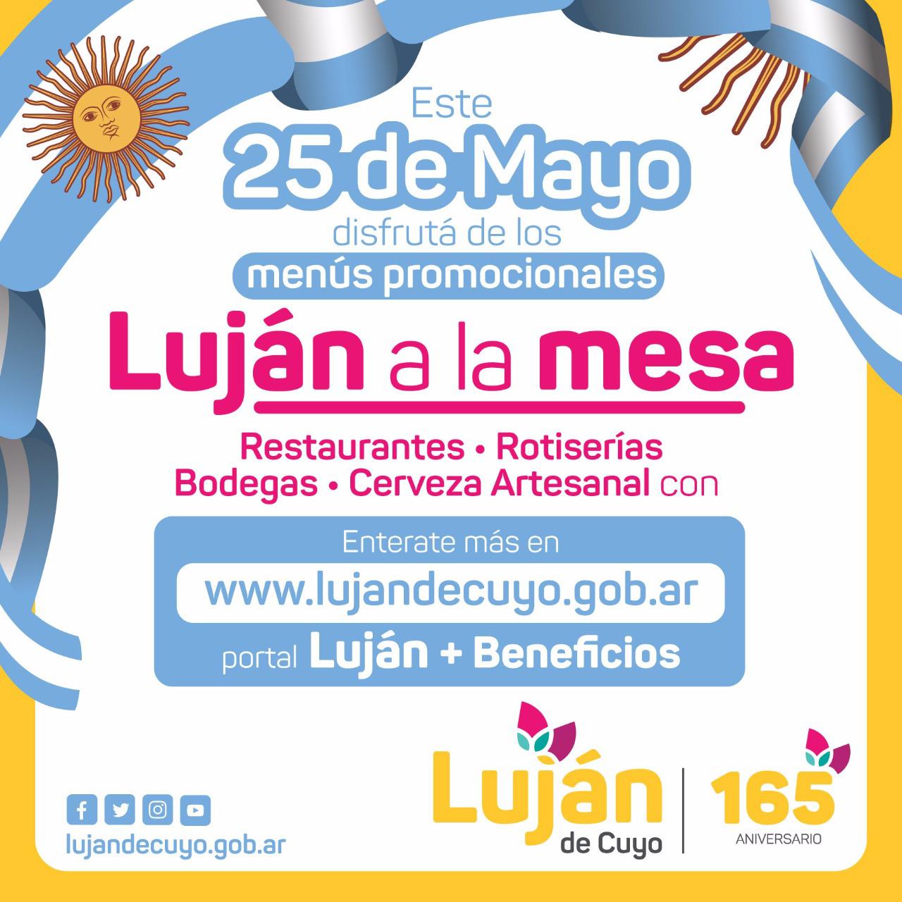 Luján a la mesa en este día de la patria