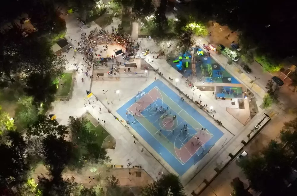 Imagen aérea de la Plaza