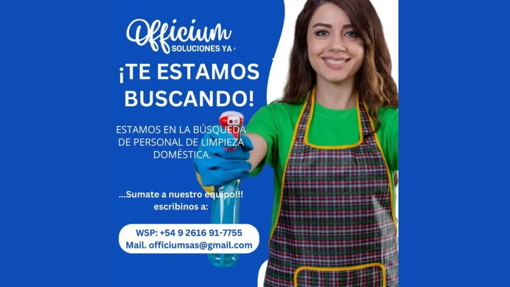 Puestos de trabajo en servicios de limpieza