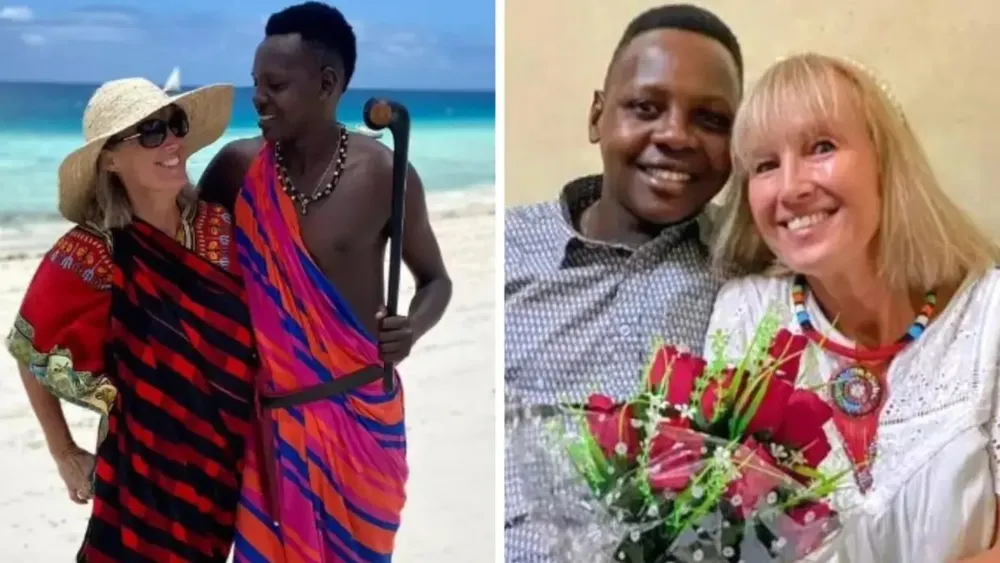 Mujer de 60 años se casa con hombre de una tribu en África